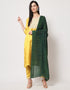 Traditional Function Wear South Silk Readymade Suit Collection Yellow South Silk Pant Straight Front View