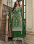 Traditional Function Wear Heavy Butterfly Net Salwar Suit Collection Green Heavy Butterfly Net Pant Straight Front View