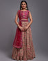 Traditional Designear Party Wear Heavy Lehenga Choli Collection Pink Art Silk Lehenga Choli Front View