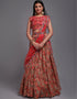 Traditional Designear Party Wear Heavy Lehenga Choli Collection Red Art Silk Lehenga Choli Front View