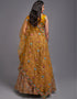 Traditional Designear Party Wear Heavy Lehenga Choli Collection Mustard Art Silk Lehenga Choli Front View