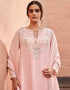 Traditional Function Wear Readymade Suit Collection Peach Viscose Palazzo Straight Back View