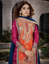 Designer Party Wear Pure Chinnon Salwar Suit Collection Orange Pure Chinnon Palazzo Straight Back View