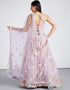 Designer Wedding Party Wear Heavy Lehenga Choli Collection Mauve Net Lehenga Choli Back View