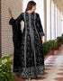 Designer Function Wear Heavy Salwar Suit Collection Black Heavy Faux Georgette Pant Anarkali Back View