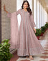 Designer Function Wear Heavy Salwar Suit Collection Mauve Heavy Faux Georgette Pant Anarkali Front View