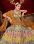 Designer Function Wear Heavy Lehenga Choli Collection Multi Organza Lehenga Choli Close-up View