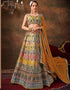 Designer Function Wear Heavy Lehenga Choli Collection Multi Organza Lehenga Choli Front View