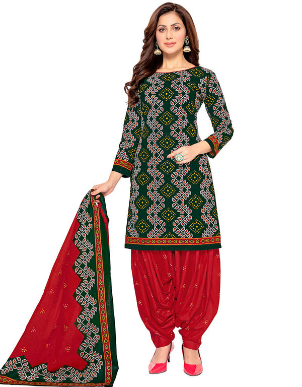 Traditional Function Wear Readymade Suit Collection Green Pure Cotton Pant Straight Front View