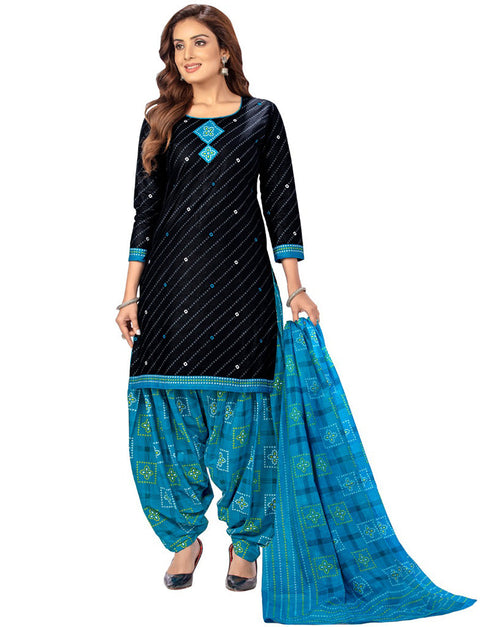 Traditional Function Wear Readymade Suit Collection Black Pure Cotton Pant Straight Front View