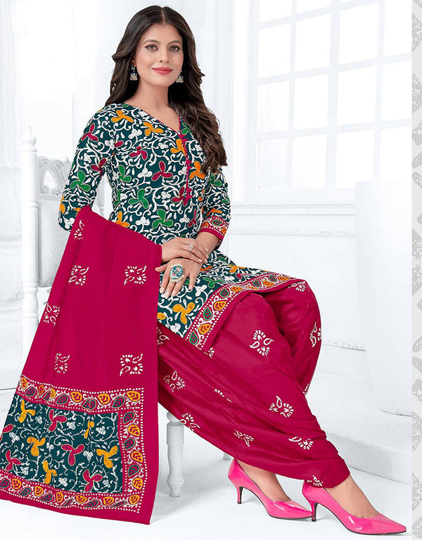 Traditional Function Wear Readymade Suit Collection Sherpa Blue Pure Cotton Pant Straight Front View