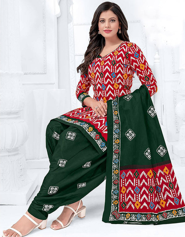 Traditional Function Wear Readymade Suit Collection Lipstick Red Pure Cotton Pant Straight Front View