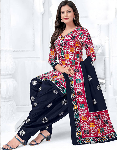 Traditional Function Wear Readymade Suit Collection Rich Carmine Pure Cotton Pant Straight Front View