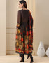 sleek multi heavy muslin traditional function wear readymade suit collection with black reyon cotton 32.3405714285714 Side View