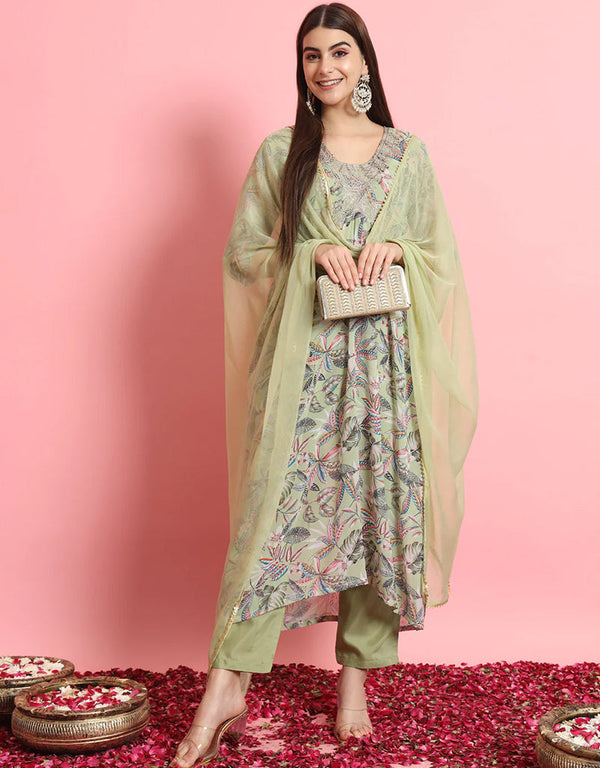 modern mehndi georgette traditional function wear readymade suit collection with mehndi pure viscose 31.7325714285714 Front View