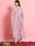sophisticated pink georgette traditional function wear readymade suit collection with pink pure viscose 31.7325714285714 Side View