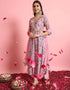 sophisticated pink georgette traditional function wear readymade suit collection with pink pure viscose 31.7325714285714 Front View