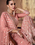 stylish pink real chinon traditional function wear real chinon silk readymade salwar suit collection with pink real chinon rt8746-183995 Close-up View
