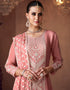 stylish pink real chinon traditional function wear real chinon silk readymade salwar suit collection with pink real chinon rt8746-183995 Back View