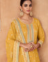 elegant yellow real chinon traditional function wear real chinon silk readymade salwar suit collection with yellow real chinon rt8746-183998 Close-up View
