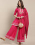 sophisticated magenta pure cambric cotton traditional function wear readymade salwar suit collection with magenta pure cotton 34.9325714285714 Back View