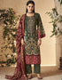 elegant mehndi pure cambric cotton traditional function wear readymade suit collection with mehndi cotton solid rt8785-184144 Front View