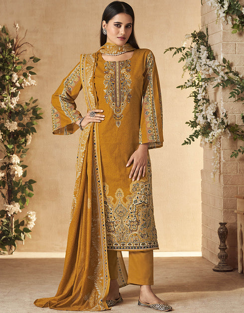 modern mustrad pure cambric cotton traditional function wear readymade suit collection with mustrad cotton solid rt8785-184147 Front View