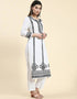 fashionable white heavy faux georgette traditional function wear readymade suit collection with white heavy micro cotton rt8795-184204 Close-up View
