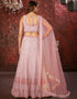 elegant pink faux georgette indian wedding heavy designer lehenga choli collection with pink faux georgette rt8804-184241 Front View