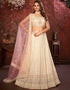modern cream faux georgette indian wedding heavy designer lehenga choli collection with cream faux georgette rt8804-184244 Front View