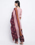 stylish pink cotton blend traditional function wear cotton blend readymade suit collection with purple cotton blend rt8813-184292 Side View