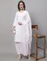 trendy white cotton traditional function wear cotton readymade suit collection with white cotton rt8814-184294 Front View