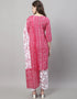 elegant pink cotton traditional function wear cotton readymade suit collection with white cotton rt8814-184295 Side View