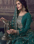 contemporary teal silk georgette designer party wear heavy salwar suit collection with teal dull santoon rt8818-184304 Close-up View