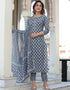 chic grey cotton traditional function wear classy readymade suit collection with grey cotton rt8828-184369 Close-up View