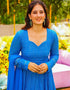 sophisticated blue heavy faux georgette trendy designer heavy readymade anarkali suit collection with blue heavy micro cotton rt8843-184445 Close-up View