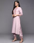 stylish light pink viscose rayon slub trendy designer heavy viscose readymade suit collection with light pink viscose rayon slub rt8845-184450 Back View