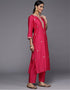 trendy pink viscose trendy designer heavy viscose readymade suit collection with pink viscose rt8845-184452 Back View