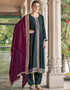 classy black real premium silk designer party wear heavy salwar suit collection with black real premium silk rt8849-184462 Front View