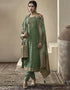 modern green viscose dola jacquard designer party wear heavy salwar suit collection with green santoon rt8850-184469 Front View