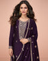 trendy wine premium silk embroidered premium silk salwar suit collection with wine premium silk rt8875-184612 Back View