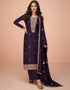 trendy wine premium silk embroidered premium silk salwar suit collection with wine premium silk rt8875-184612 Front View