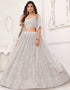 contemporary white butterfly net traditional wear women's heavy lehenga choli collection with white butterfly net rt8887-184661 Close-up View