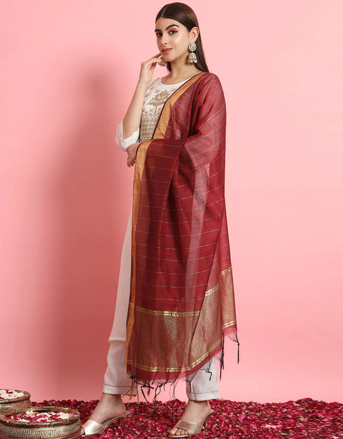 elegant white cotton blend trendy fashioner cotton blend readymade suit collection with white cotton blend rt8891-184673 Close-up View