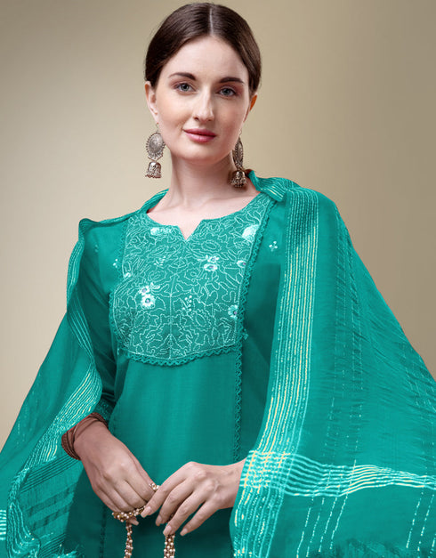 contemporary rama cotton blend trendy fashioner cotton blend readymade suit collection with rama cotton blend rt8909-184761 Side View