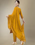 chic yellow cotton blend trendy fashioner cotton blend readymade suit collection with yellow cotton blend rt8909-184764 Back View