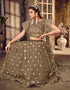 sophisticated dark beige soft net traditional wear women's heavy lehenga choli collection with dark beige soft net rt8910-184765 Close-up View