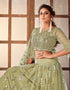 glamorous pista soft net traditional wear women's heavy lehenga choli collection with pista soft net rt8910-184766 Back View