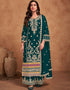 elegant teal green heavy chinon designer function wear heavy salwar suit collection with teal green heavy premium chinon rt8919-184835 Front View