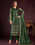 sophisticated green butterfly net designer function wear heavy salwar suit collection with green american crepe rt8921-184849 Front View